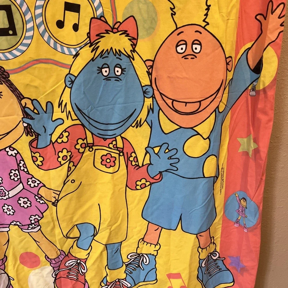 Vintage 90s Tweenies BBC Twin Size Duvet Comforter‎ Cover Bell Milo Fizz Jake